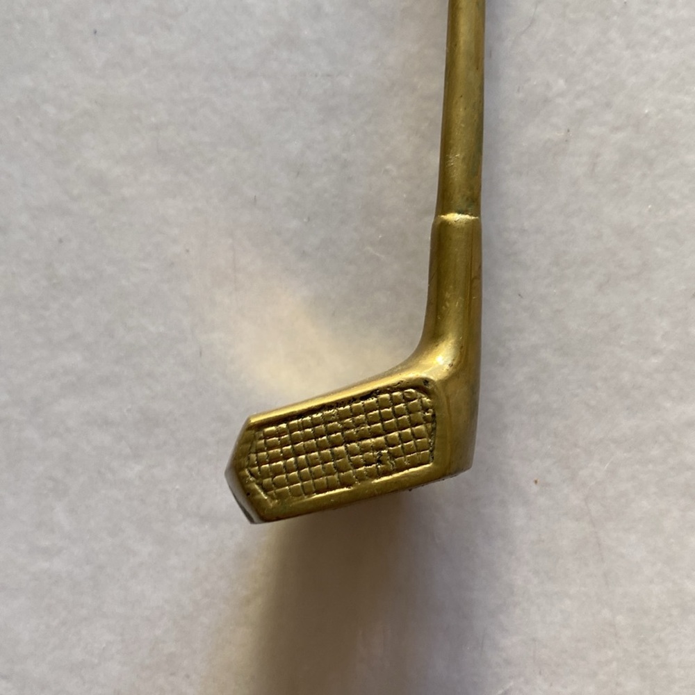 Vintage Solid Brass Golf Club Bottle Opener - Picture 2 of 5
